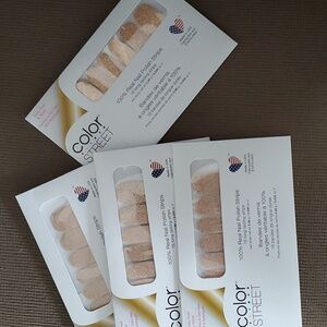 Color Street nails  Chelsea Ya Later & Mojave Gold